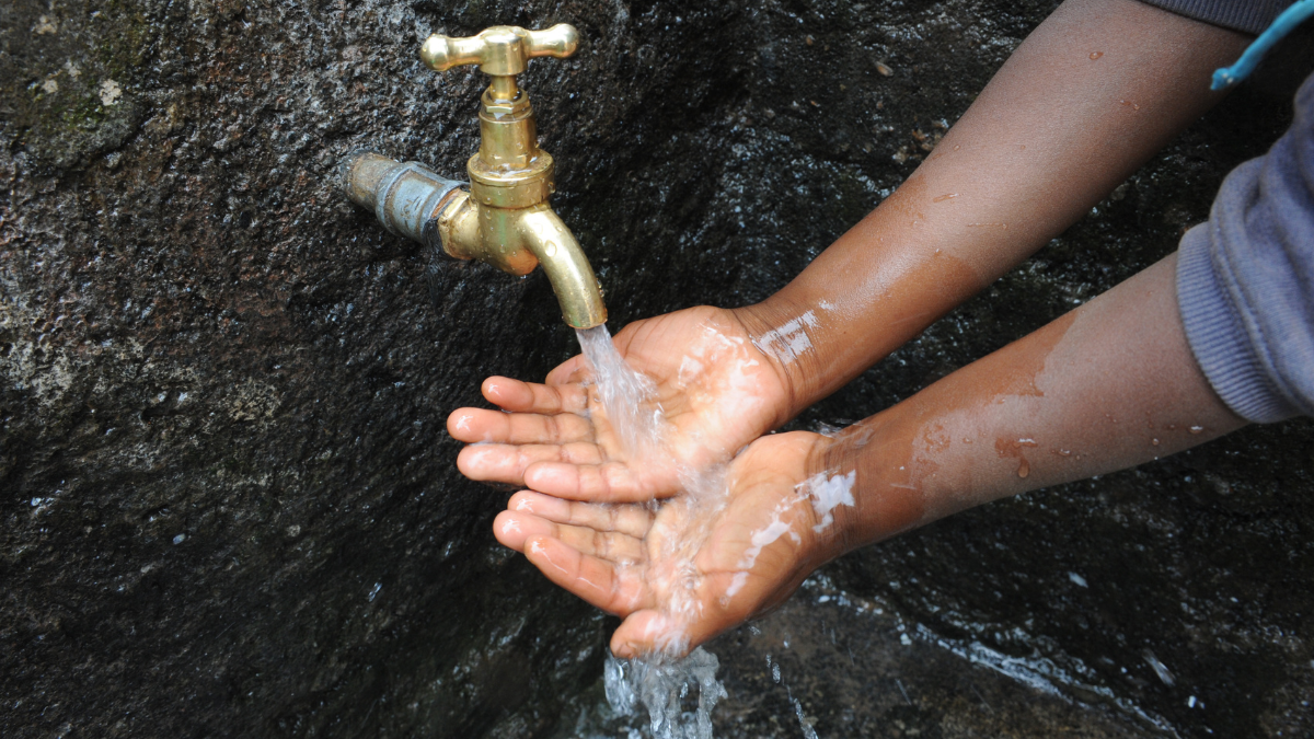 Wasser Brunnen Hände Nairobi