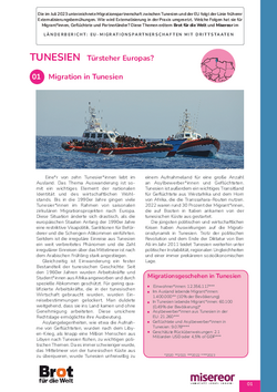 Länderdossier zur EU-Migrationspartnerschaft mit Tunesien