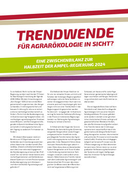 Positionspapier: Trendwende für Agrarökologie in Sicht?